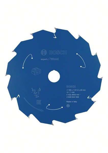 Bosch Sågklinga Expert for Wood 165×1,5/1×20mm 12T