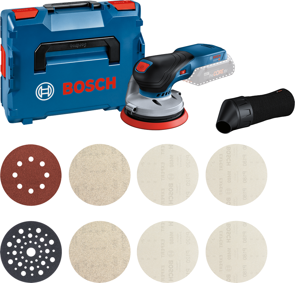 Bosch Verktygsset GEX 18V-125 M480 Lb