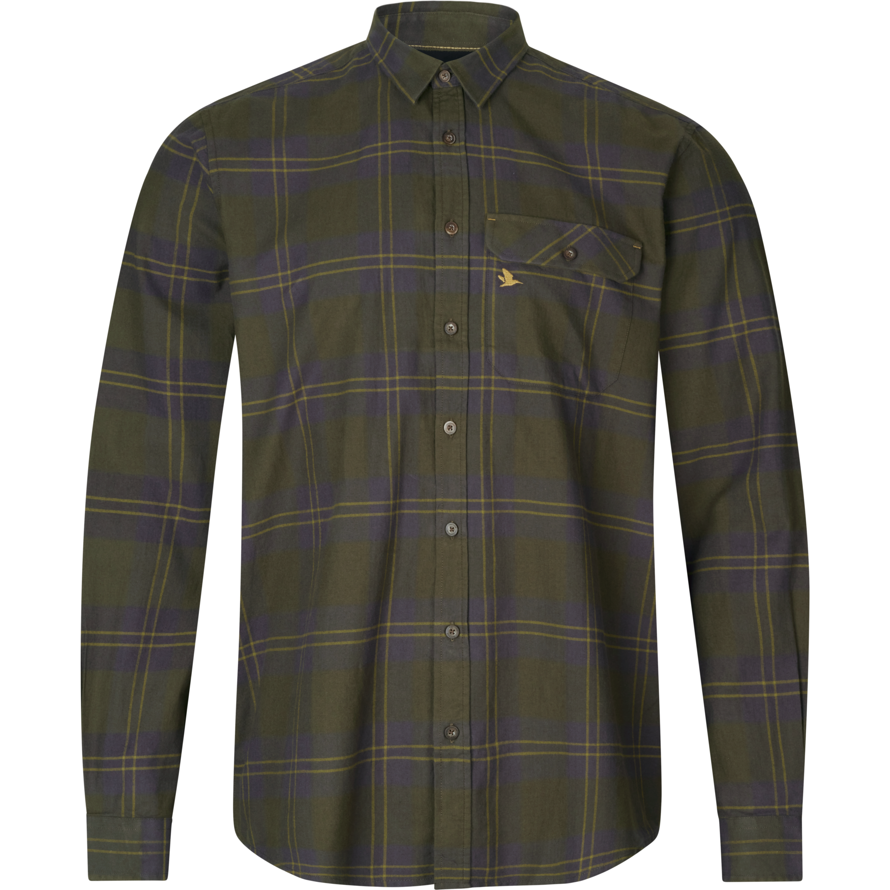 Seeland Highseat Flanellipaita Miehet Dark olive 2XL -