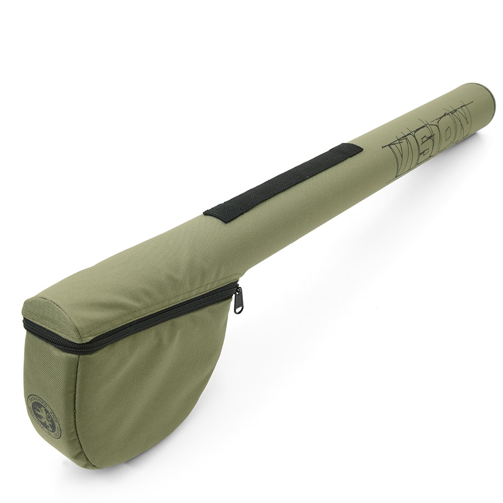 Vision Rod & Reel Tube 74 - 9 fot - 4-piece olive 110cm