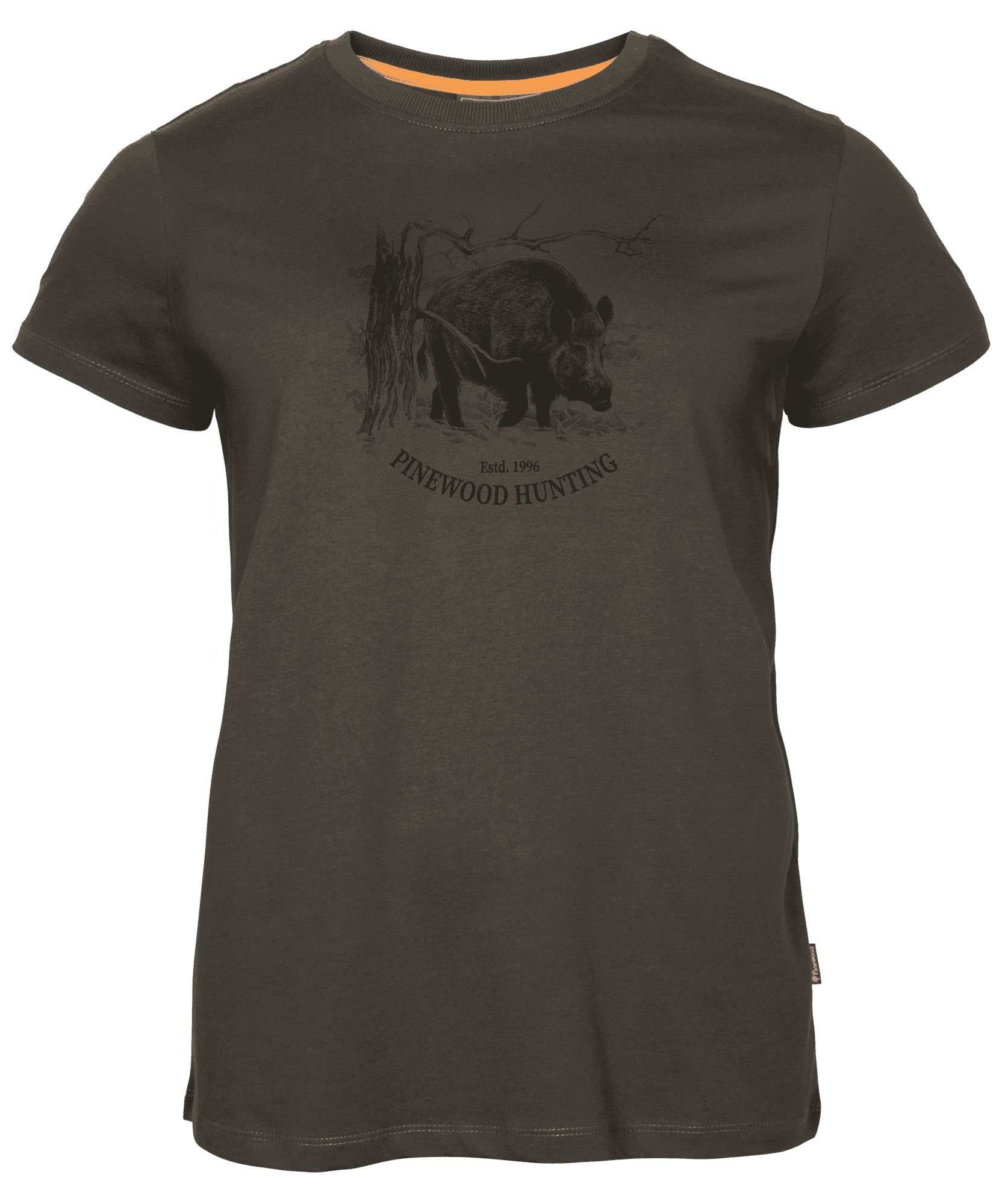 Pinewood Wild Boar T-Shirt Dam Suede Brown