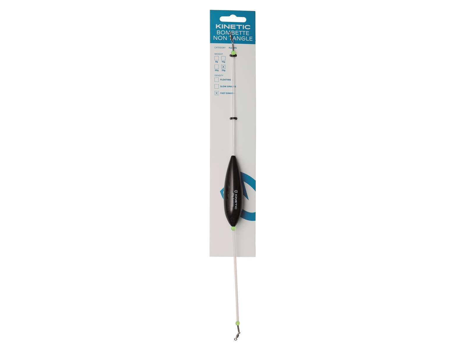 Kinetic BOMBETTE NON TANGLE - FAST SINKING 15G BLACK