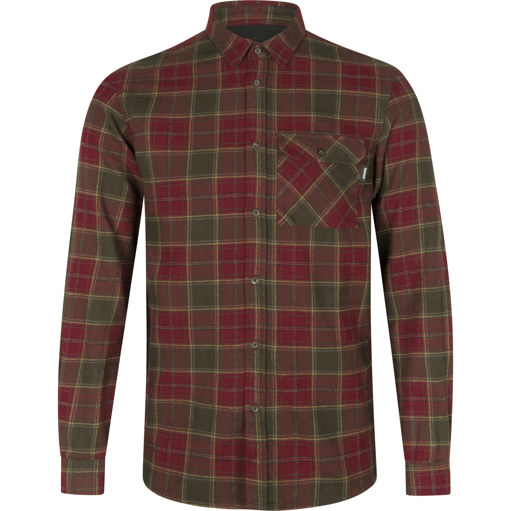 Seeland Glen Flanellhemd Herren Red forest check