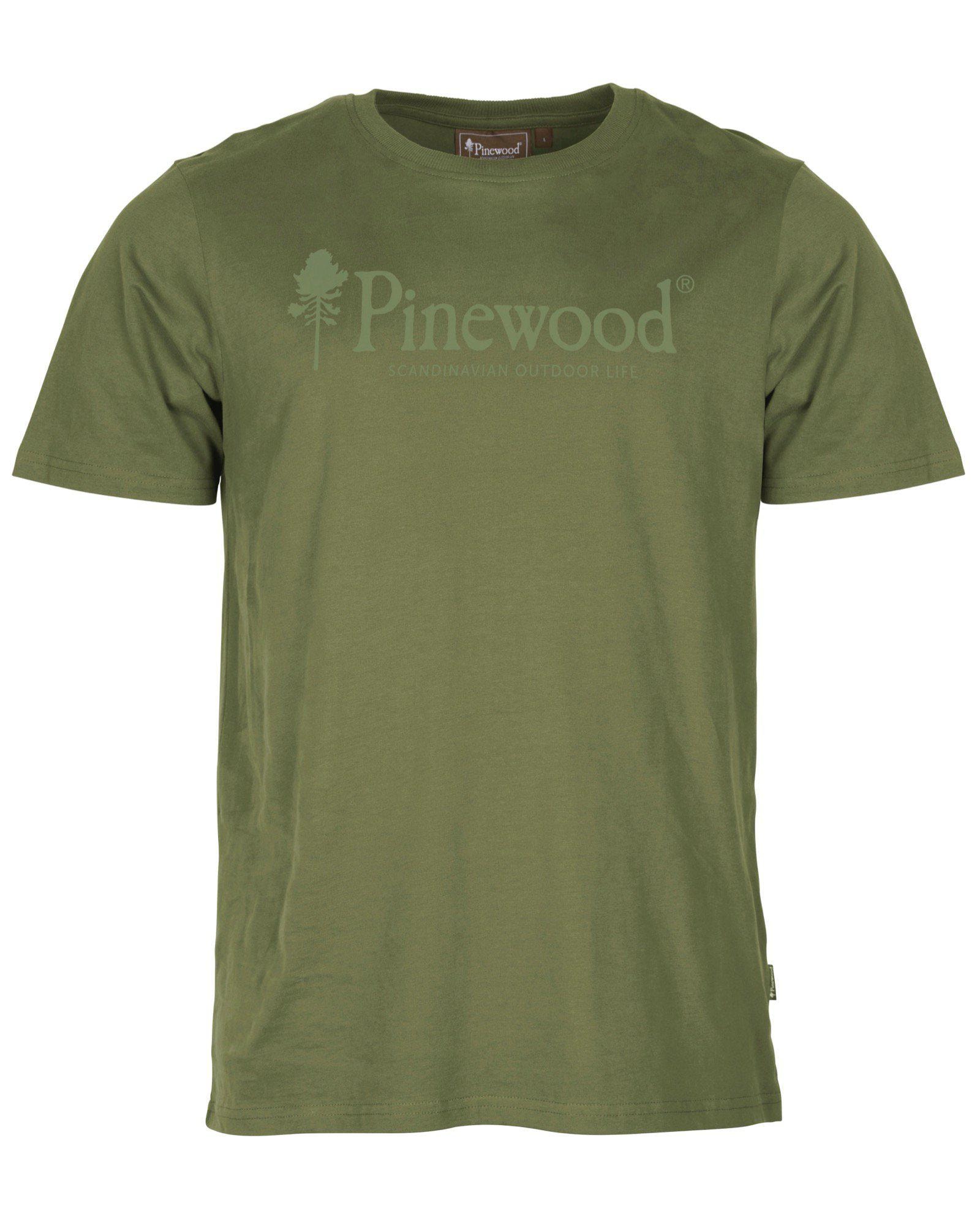 Pinewood Outdoor Life T-Shirt Herr Pine Green