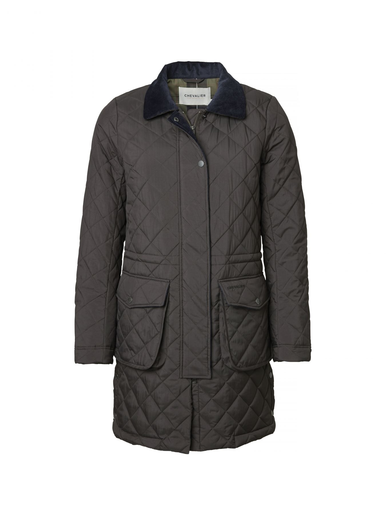 Chevalier Coppins Quilted Coat Women Dark Brown 42W