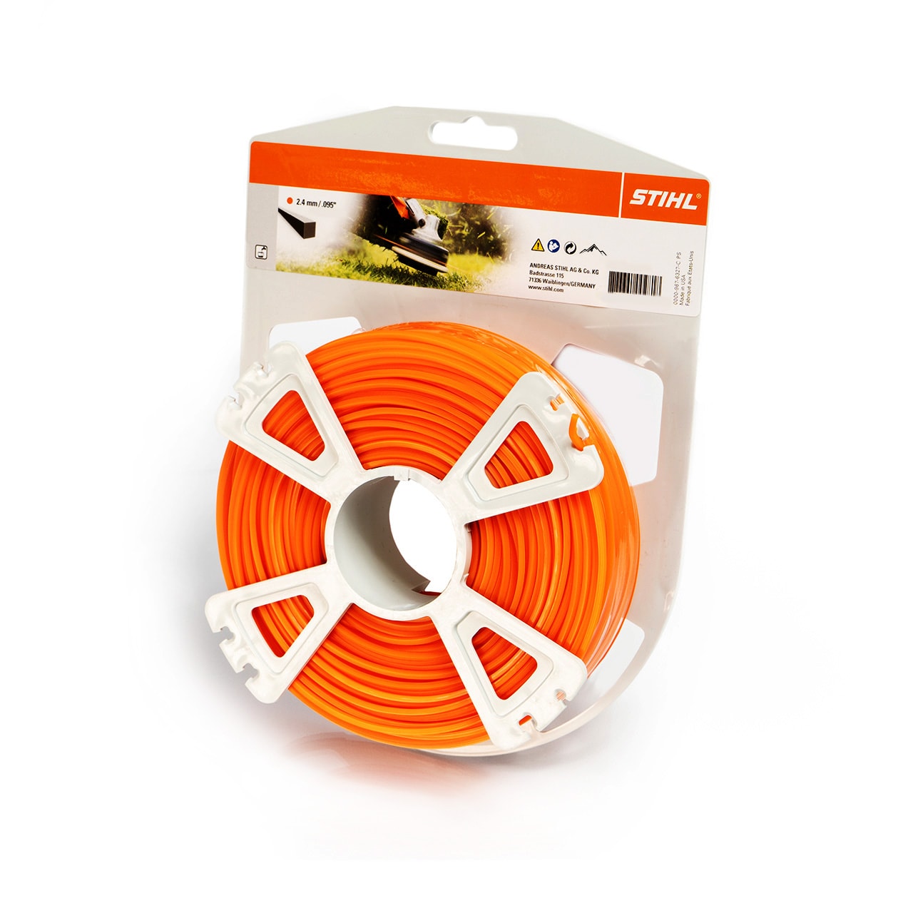 Stihl Trimmertråd rund og støysvak, Ø 2,4 mm x 14 m Trimmertråd