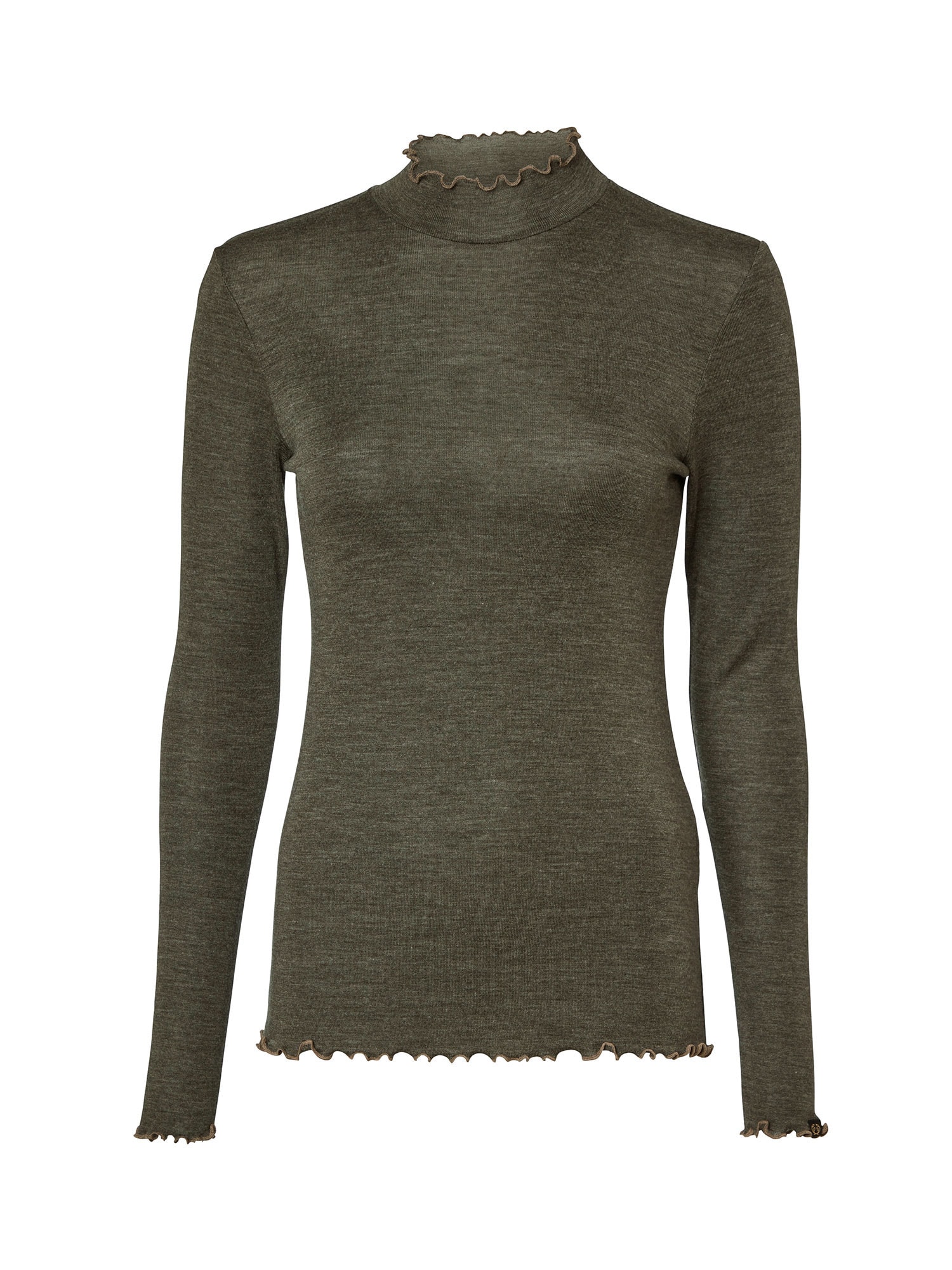 Chevalier Haven Langermet Ullgenser Dark Autumn Green Dame 44W