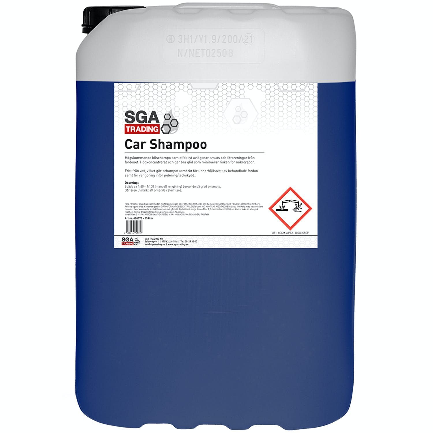 SGA Car Shampoo 25l, bilschampo -