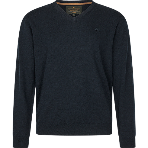 Seeland Pine Pullover mit V-Ausschnitt, dunkler Saphir