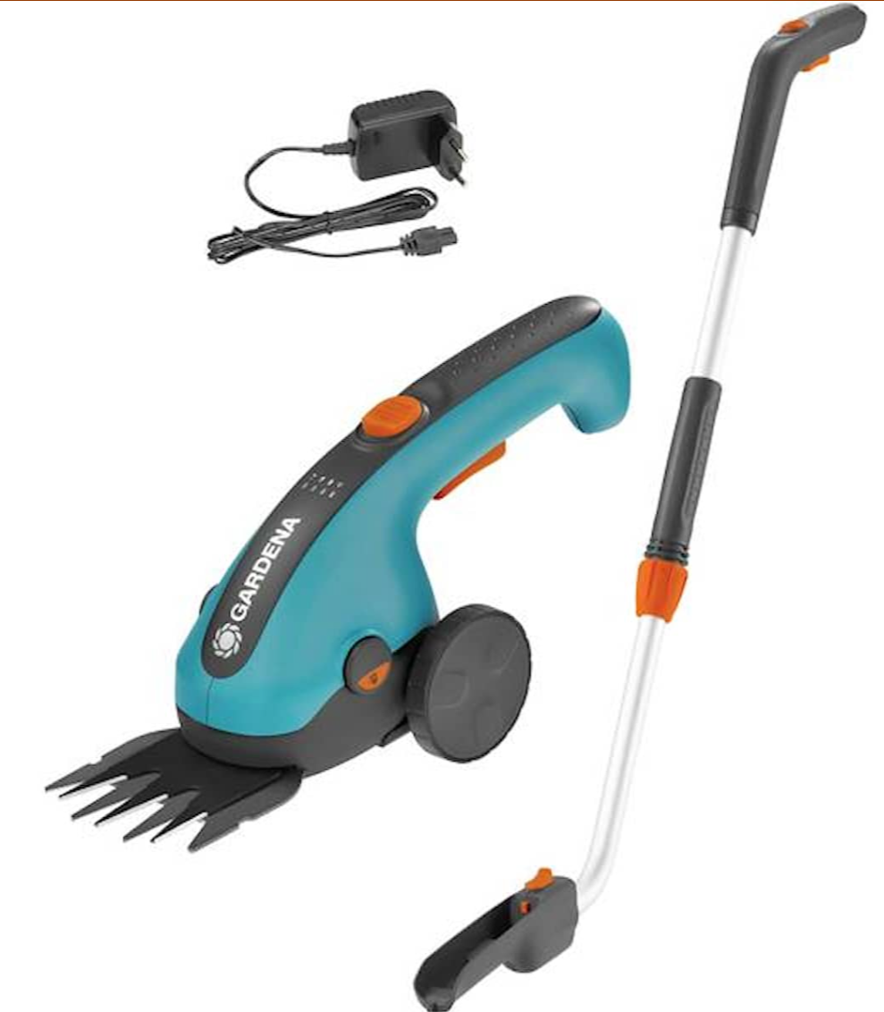 Gardena ClassicCut Grasschere Set mit Teleskopstiel und Rädern
