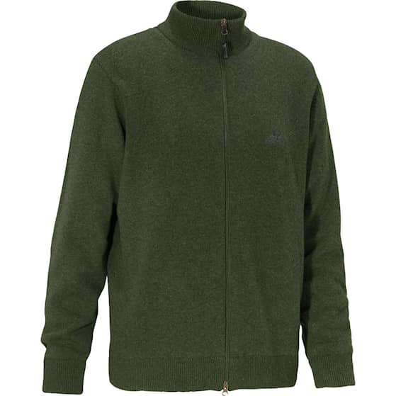 Swedteam Brad Classic Sweater Loden Grøn med fuld lynlås