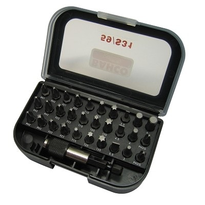 Bahco Bitssats 59 1/4'' PH, PZ, T, H, SL 31 delar