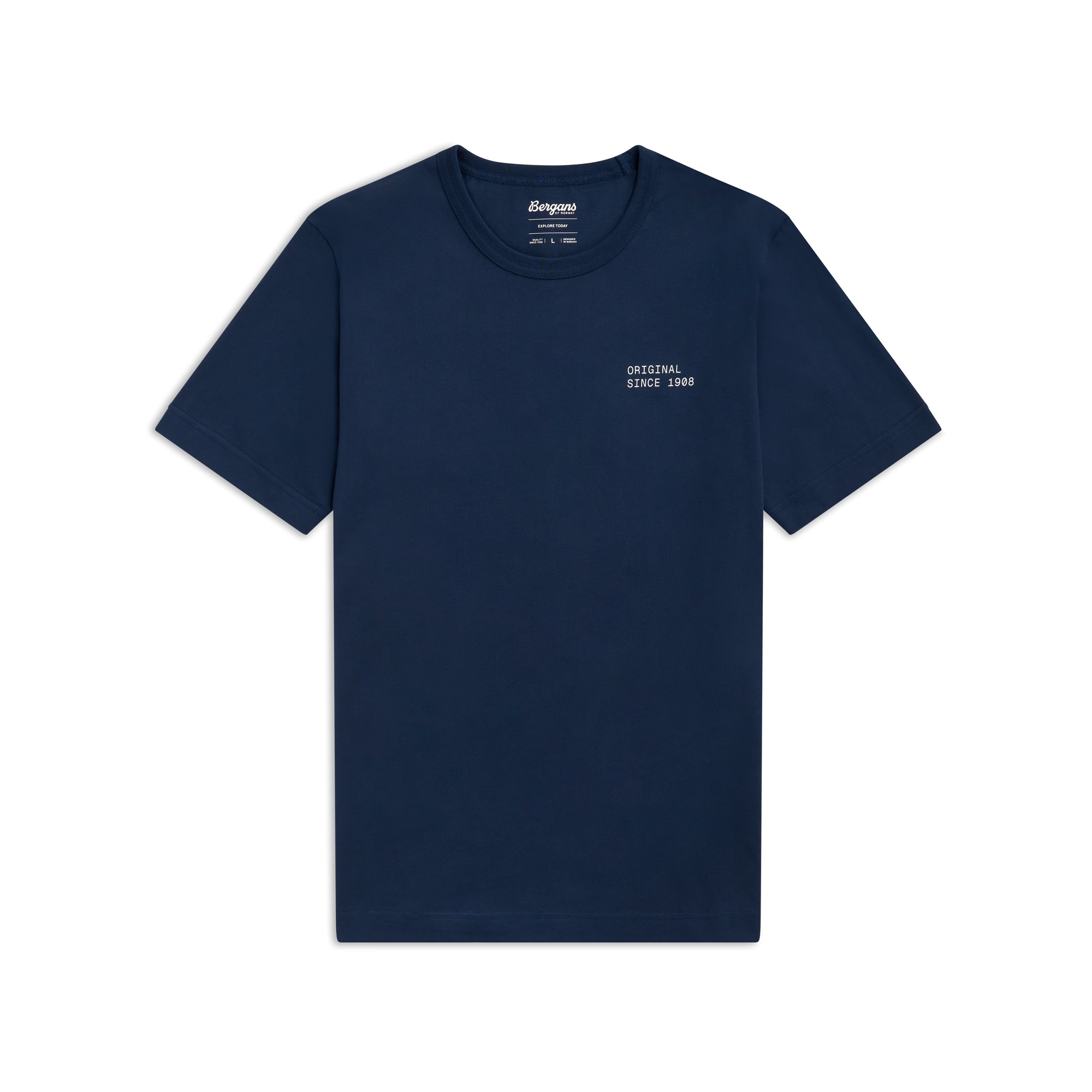 Bergans Original Cotton T-paita Miehet Navy Blue