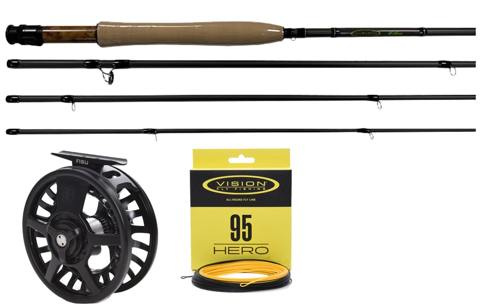 Vision Vibe Flugfiskeset (Vibe flugspö, Fisu rulle, Hero fluglina)