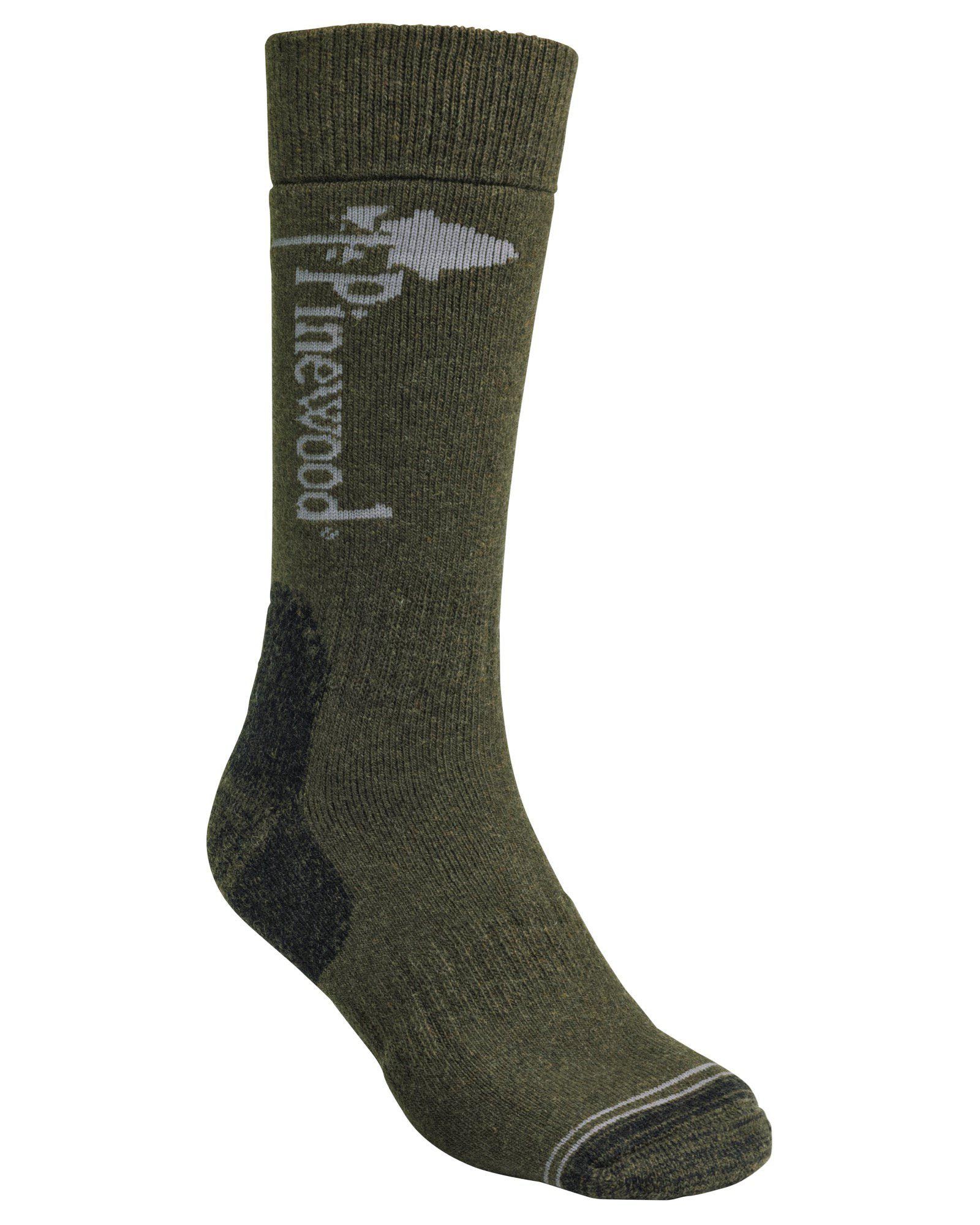 Pinewood Melange 1-P Strumpor Olive Melange