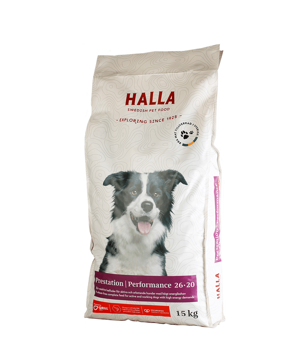 Halla Prestation Qrill Hundfoder 15 kg