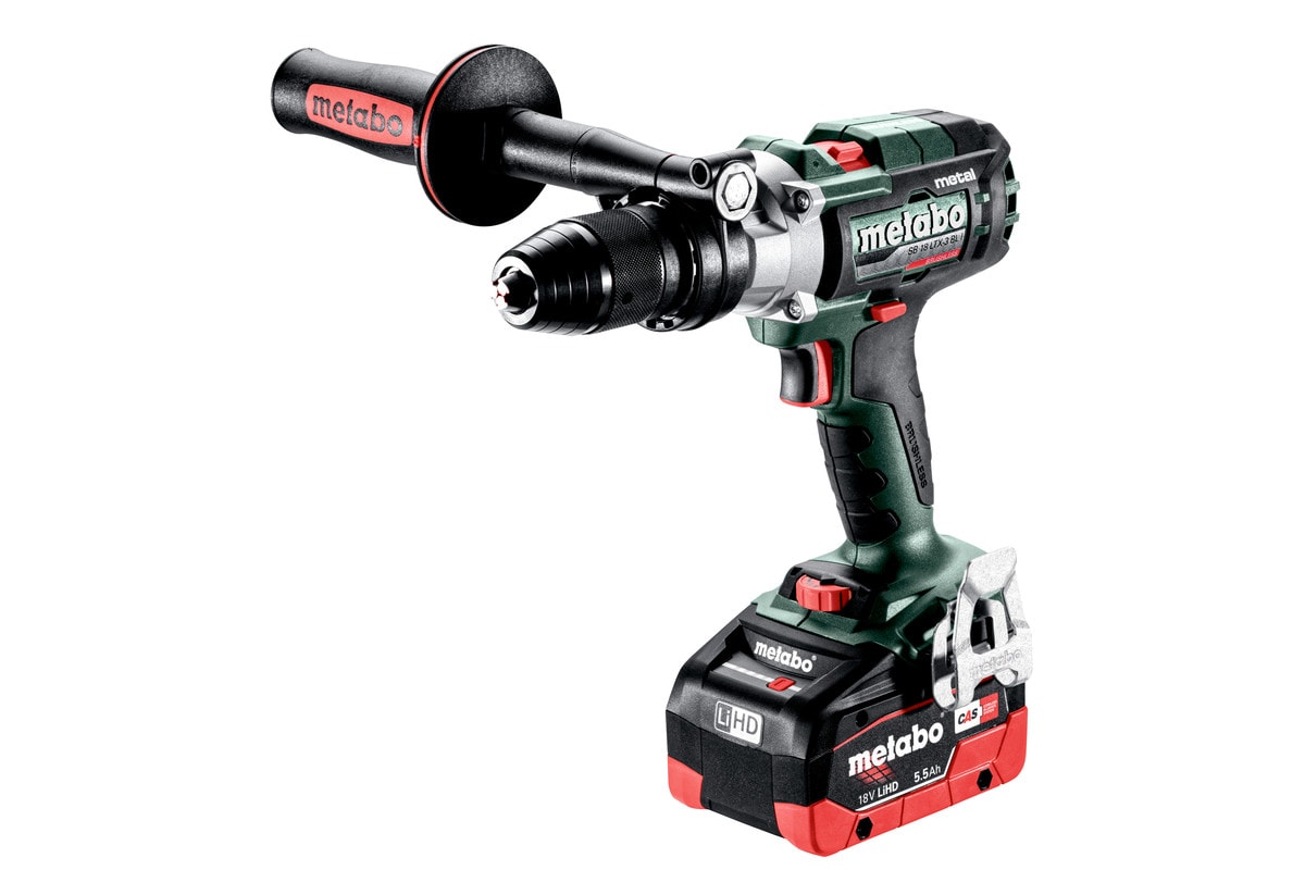 Metabo Slagborrmaskin SB 18 LTX-3 BL I Metal inklusive 2x5,5Ah batterier & laddare