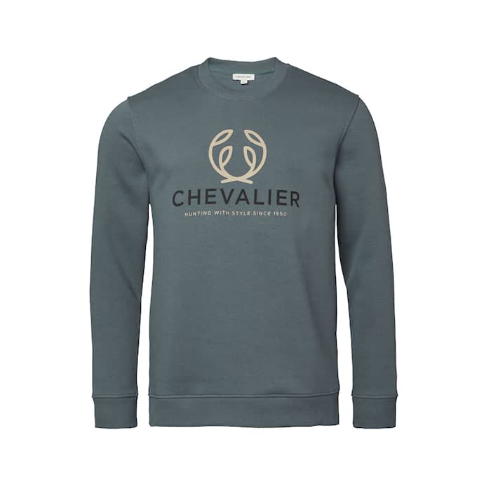 Chevalier Logo Sweatshirt Men Stormy Blue