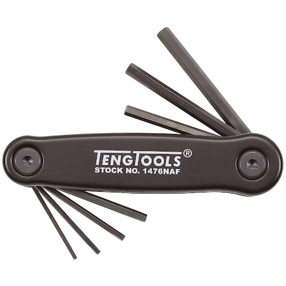 Teng Tools Insexnyckel i sats 1476NAF Tum 1/16-7/32 7 delar