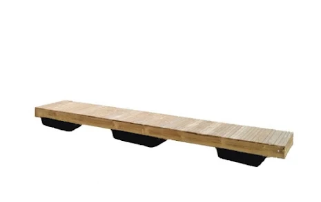 Mellanliggare med 3 flytblock 1,1 x 4,6 m