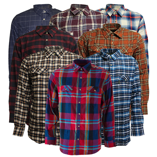Pinewood Flanellskjorta Herr Osorterade Färger