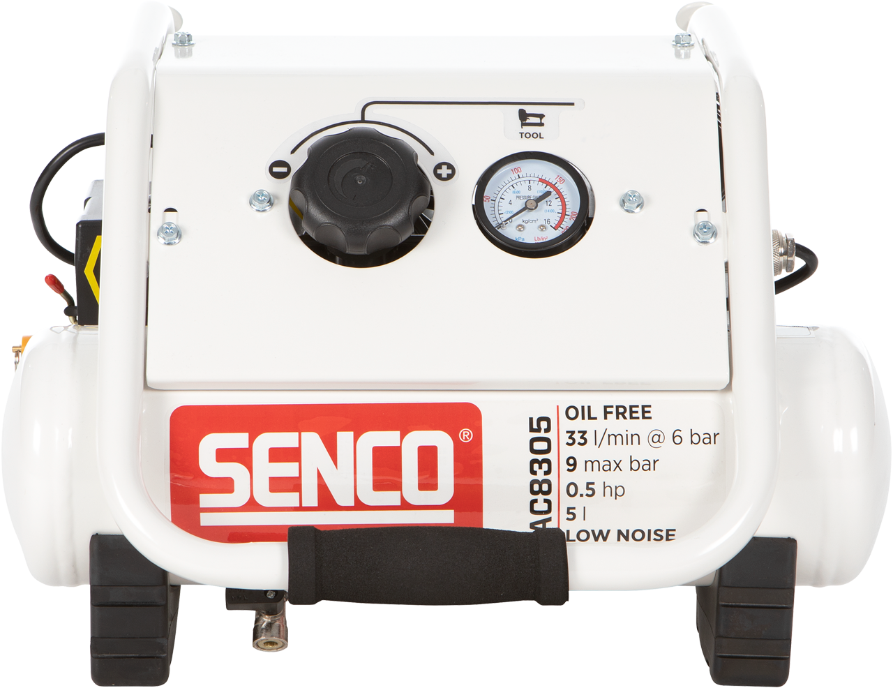 Senco Kompressor AC8305 9bar 5l oljefri, ljudisolerad