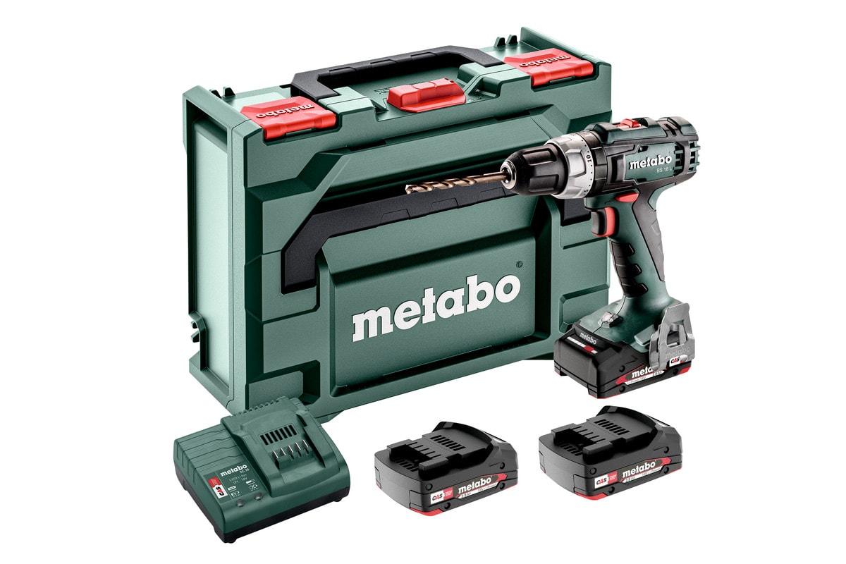 Metabo Skruvdragare BS 18 L Set med 3x2Ah batterier & laddare