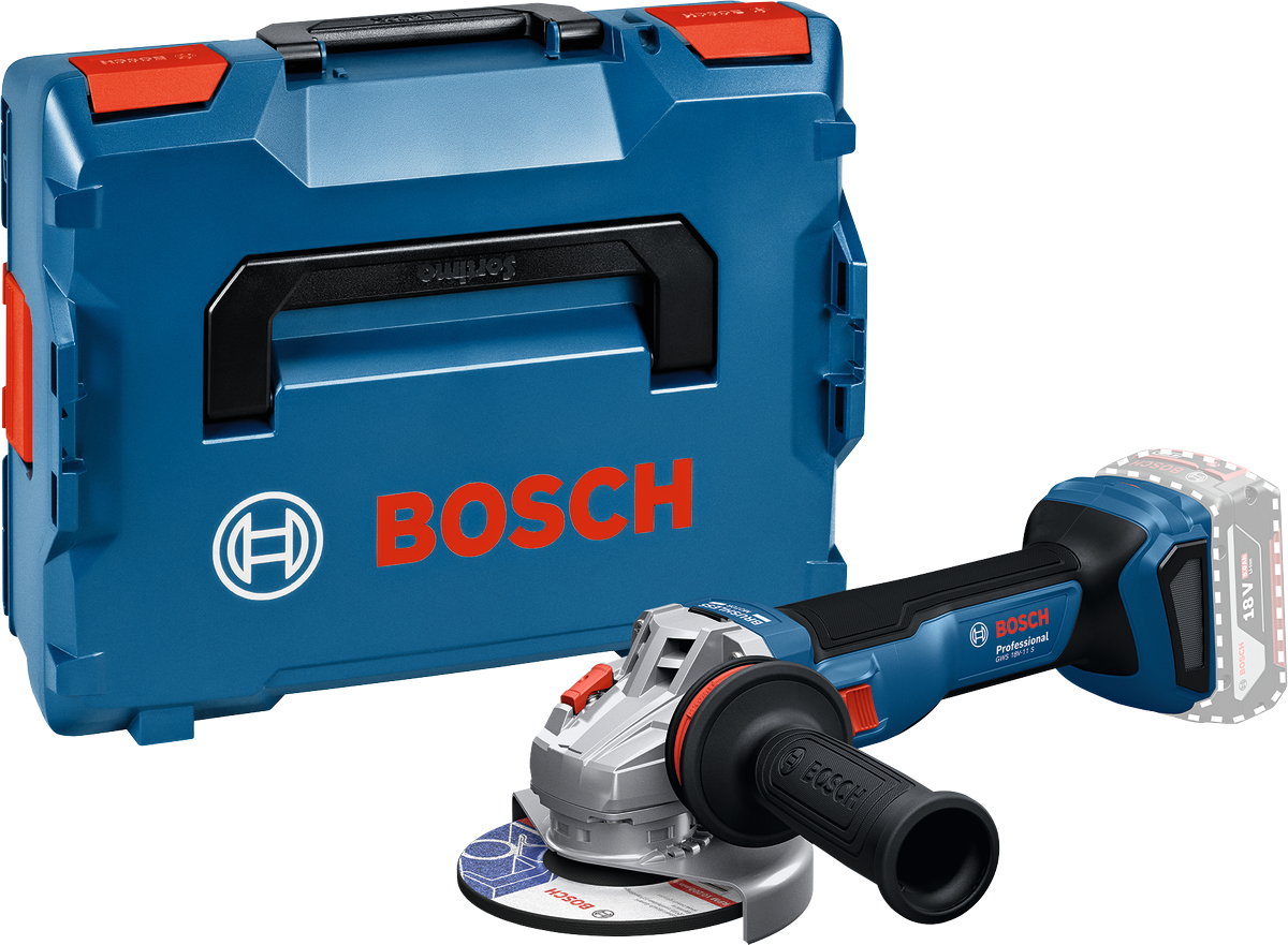 Bosch Vinkelslip GWS 18V-11 S 125mm L-Boxx