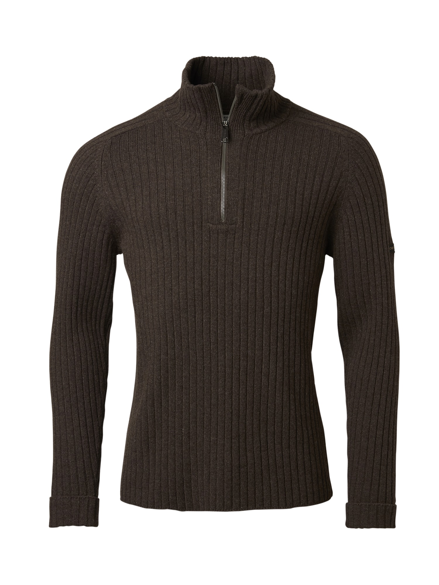 Chevalier Antony Half Zip Wool Långarmad tröja Herr,XL, Brun -