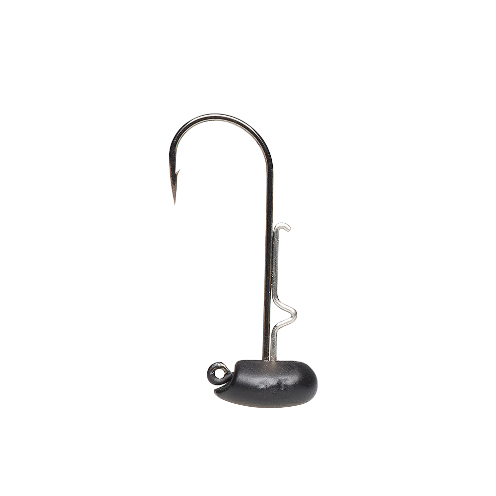 Ned Jighead Matt Black 3-pack