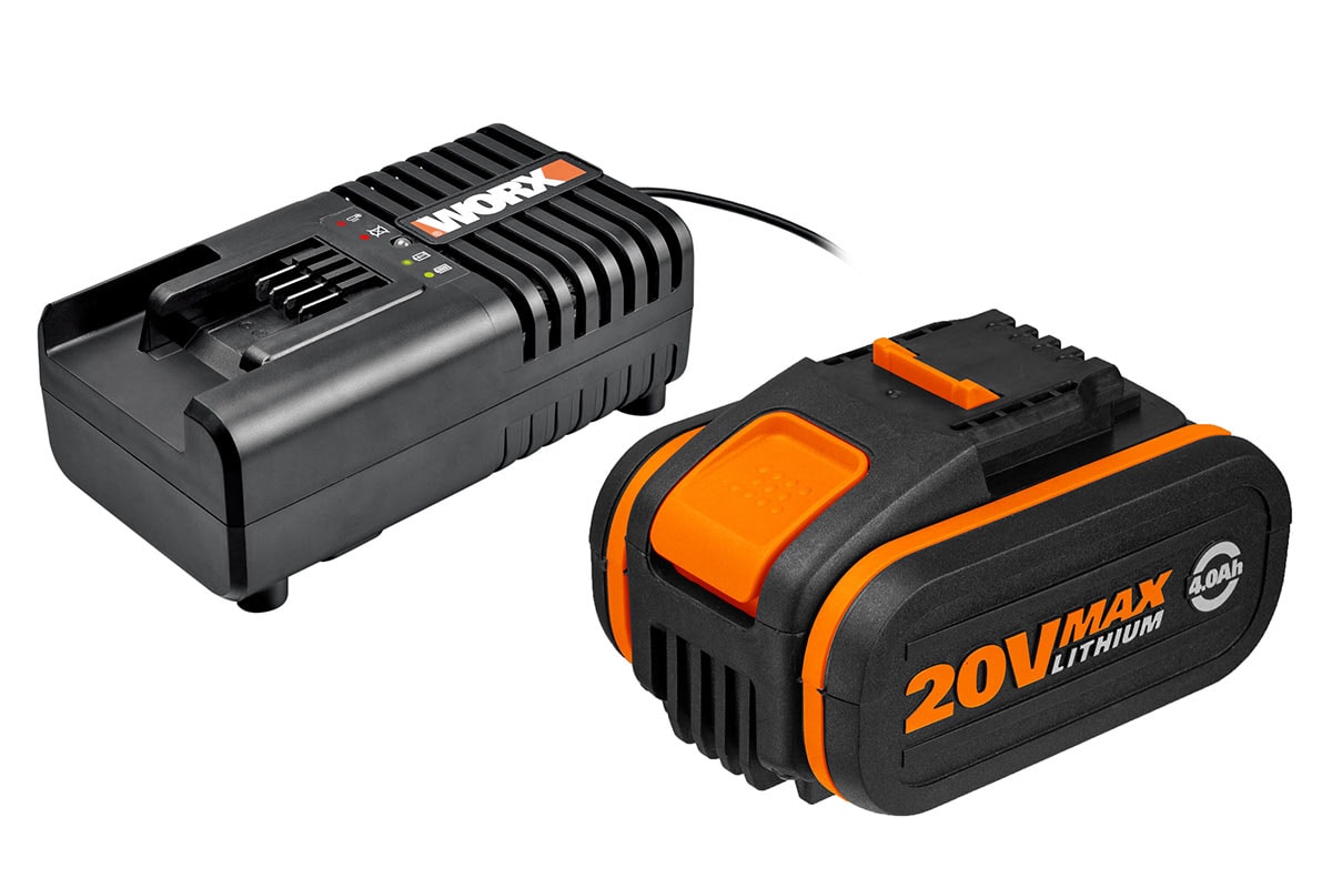 Worx WA3604 20V 4.0Ah Batteri & laddare