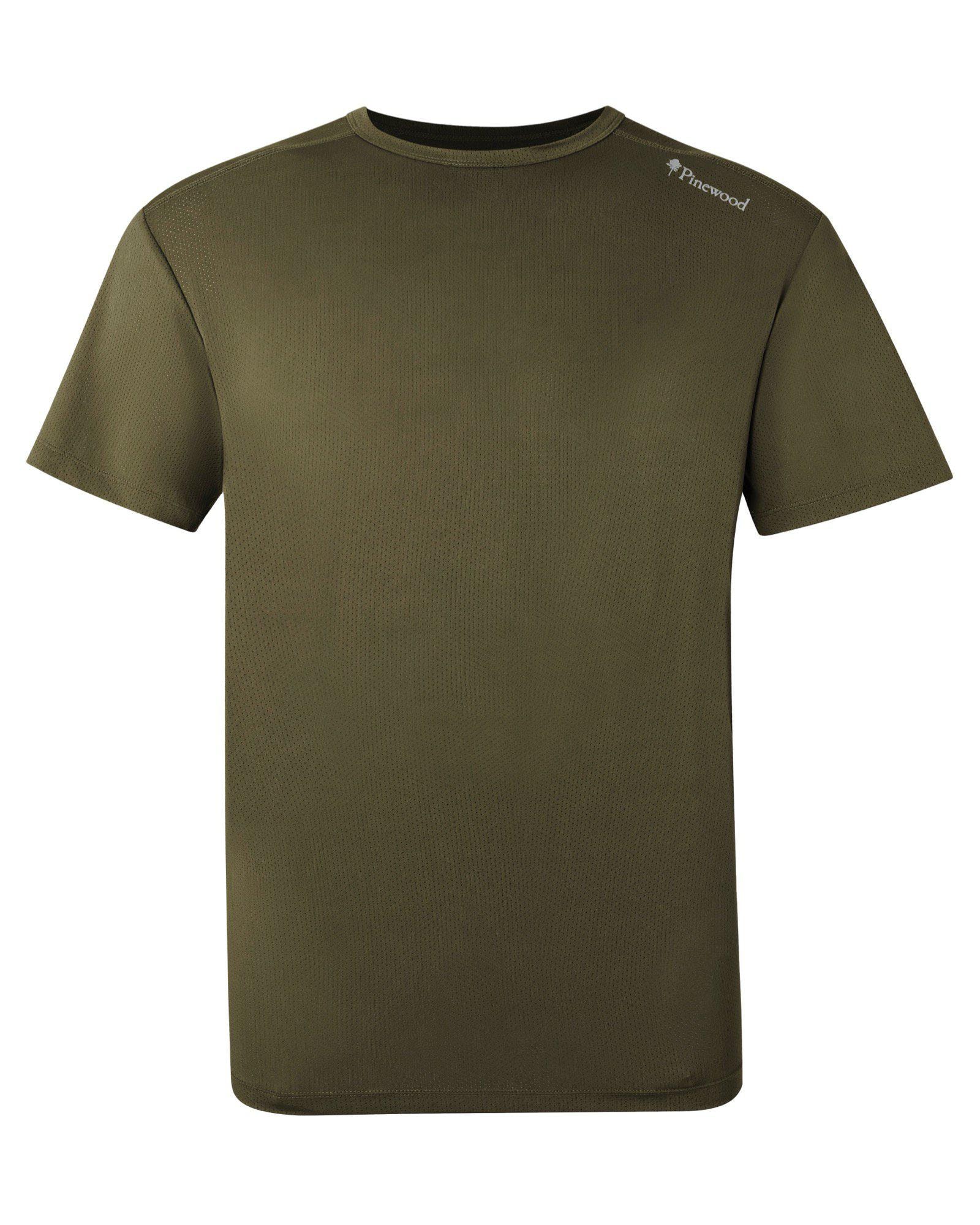 Pinewood Funktions T-Shirt Herr Moss Green