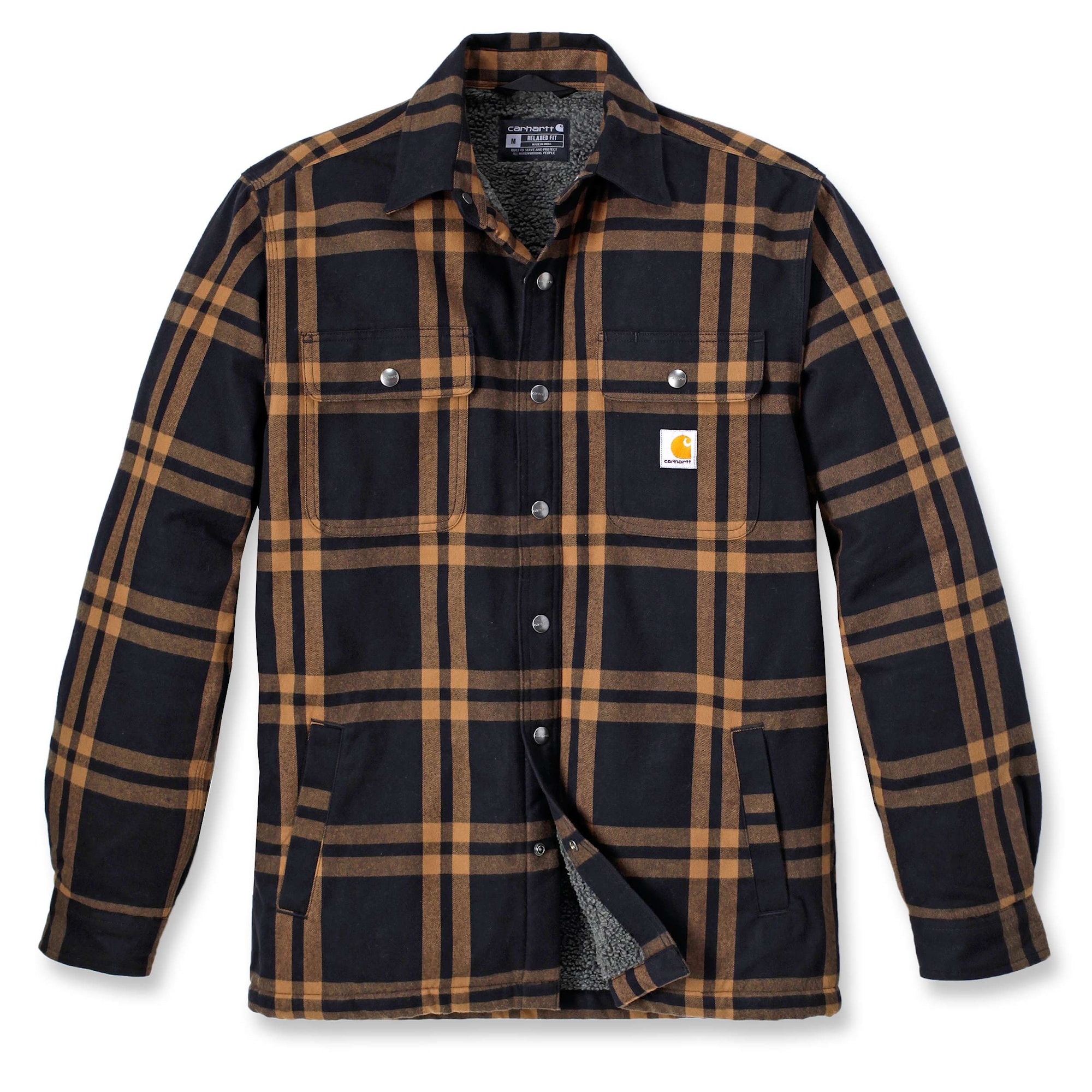 Carhartt Roane Skjortejakke med hætte, Herre, Black
