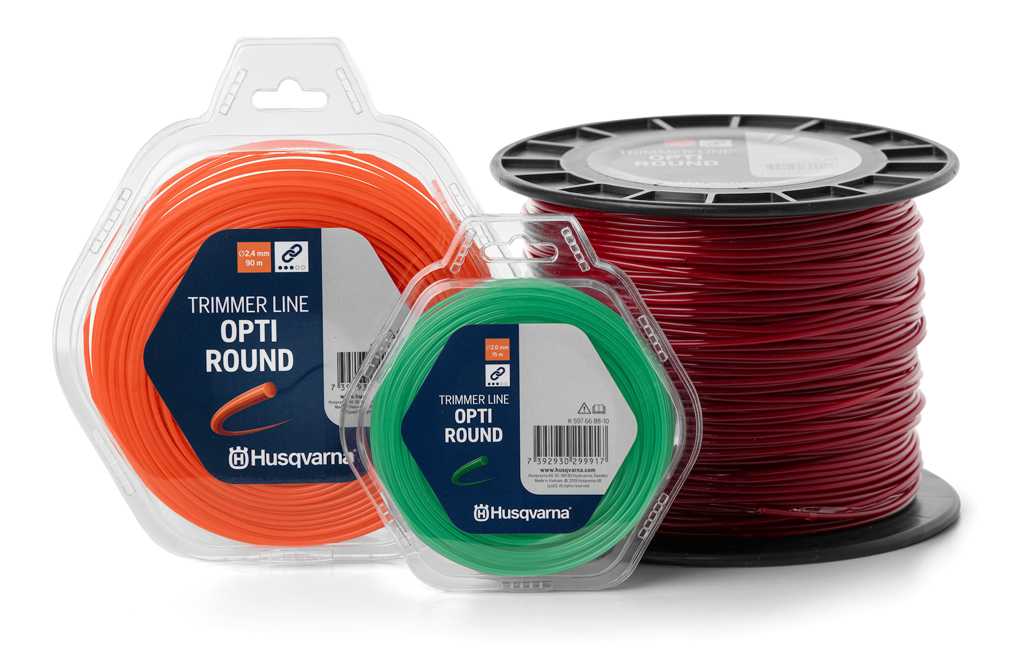 Husqvarna Opti Rund 2,4 mm 90 m Trimmerlina