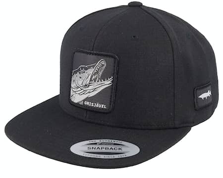 Skillfish Grisjävel Mono Black Snapback  One Size - (55-60 CM)