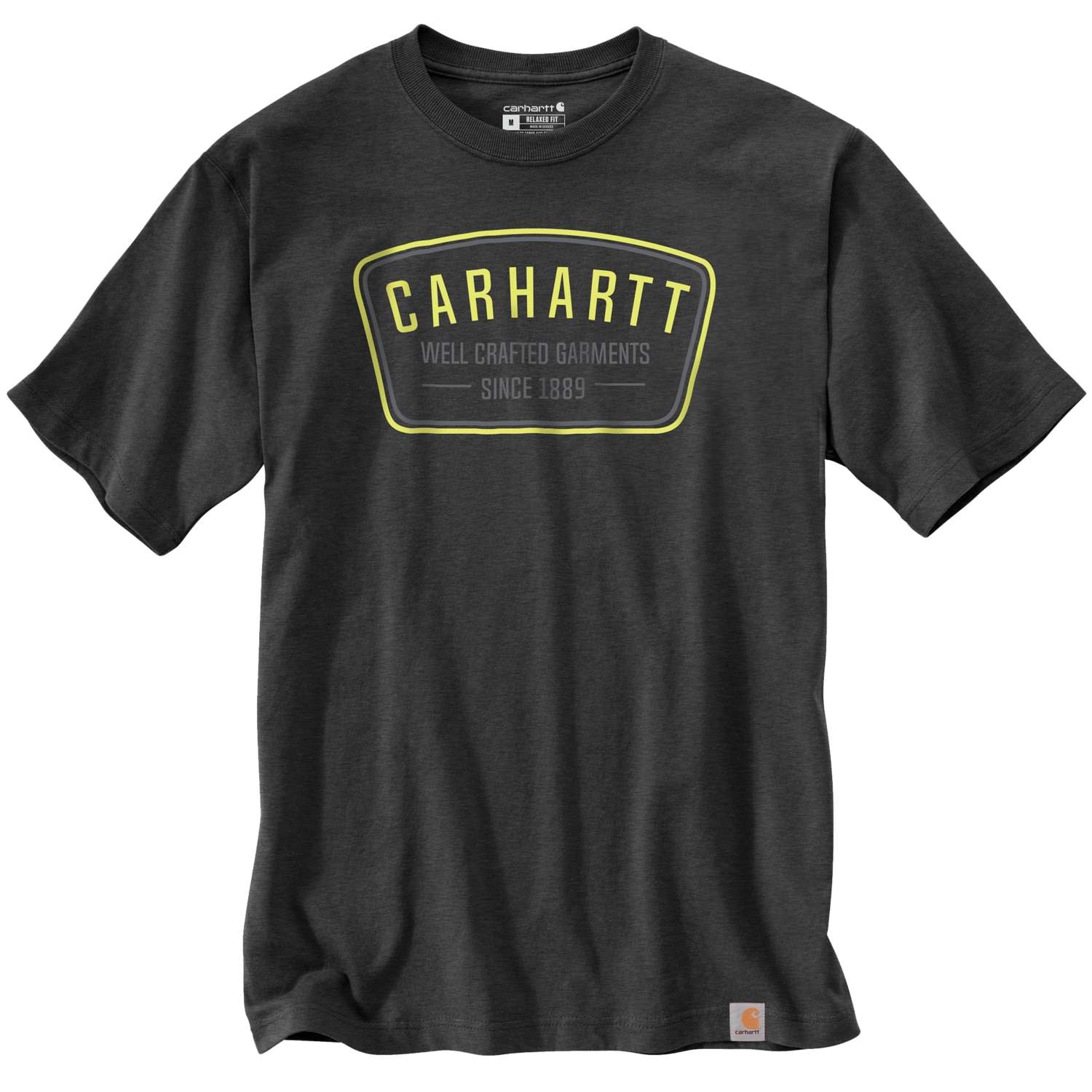 Carhartt lomme håndværket grafisk t-shirt, Herre, Carbon heather, M