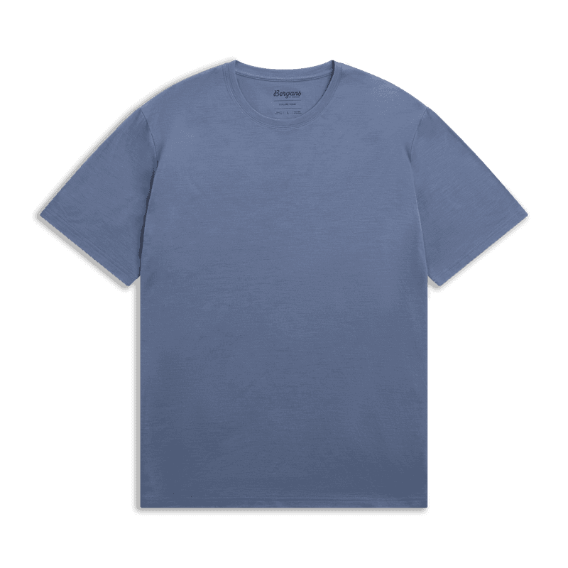 Bergans Merino Light Tee Men Granite Blue