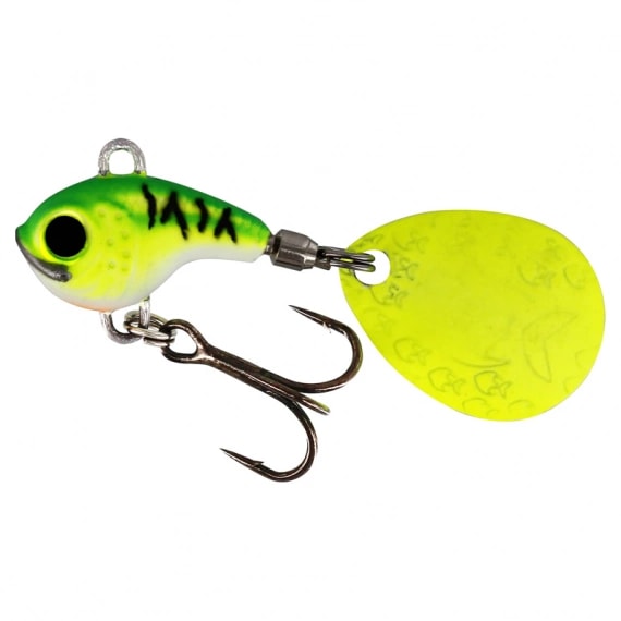 DropBite Tungsten Spin Tail Jig 1,6cm 7g Chartreuse Ice -