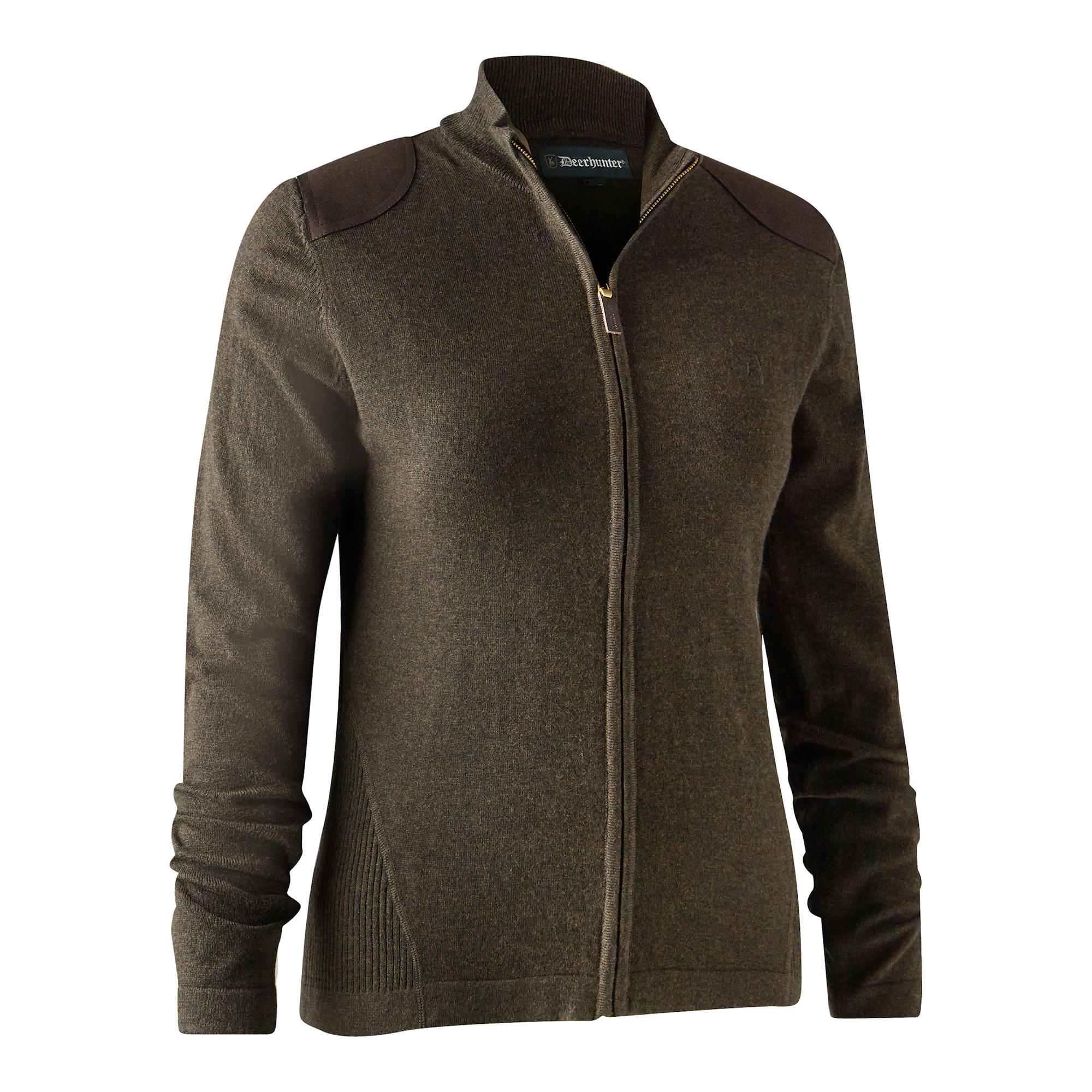 Deerhunter Lady Darlington Stickad Cardigan Dam Dark Elm 36