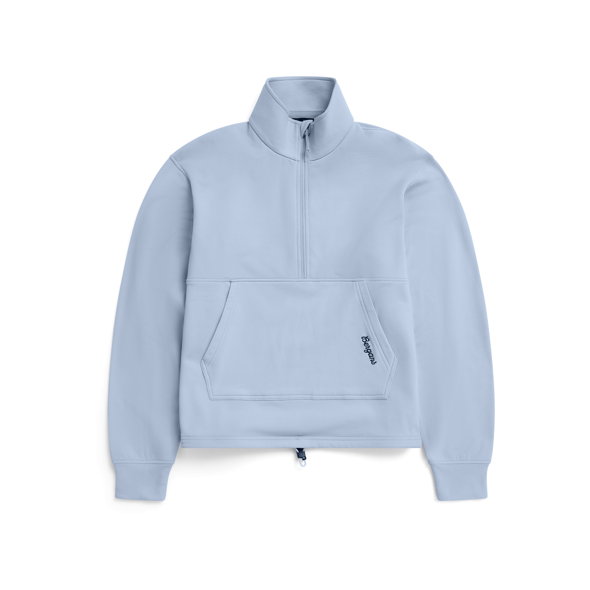 Bergans Midtli Midlayer Cropped Half-Zip Pullover Damen Cool Blue