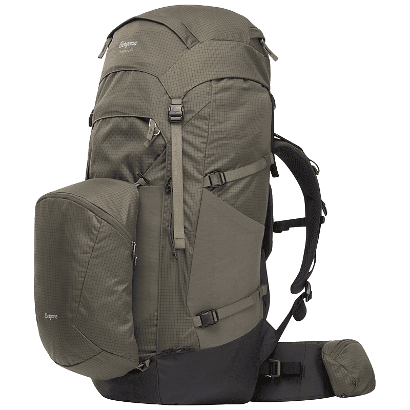 Bergans Trollhetta Backpack 80L Dark Green Mud