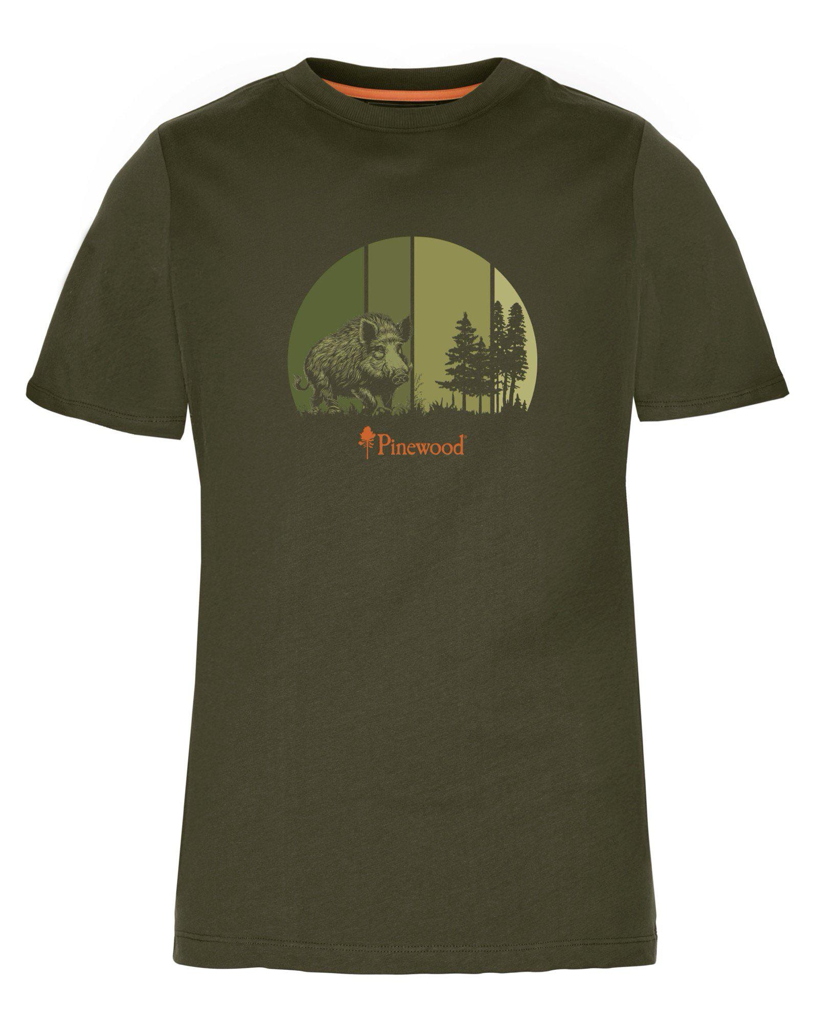 Pinewood Wild Boar T-shirt Dam Olive