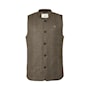 Chevalier Sion Fill100 Tweed Vest Men Dark Brown Glencheck