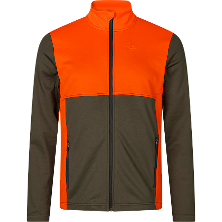 REA/Black Friday Elliot fleece Pine Green/Hi-Vis Orange S