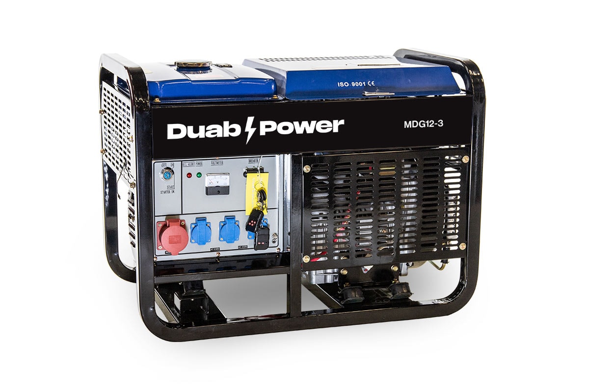Duab-Power Elverk MDG12-3 3-fas diesel fjärrstart