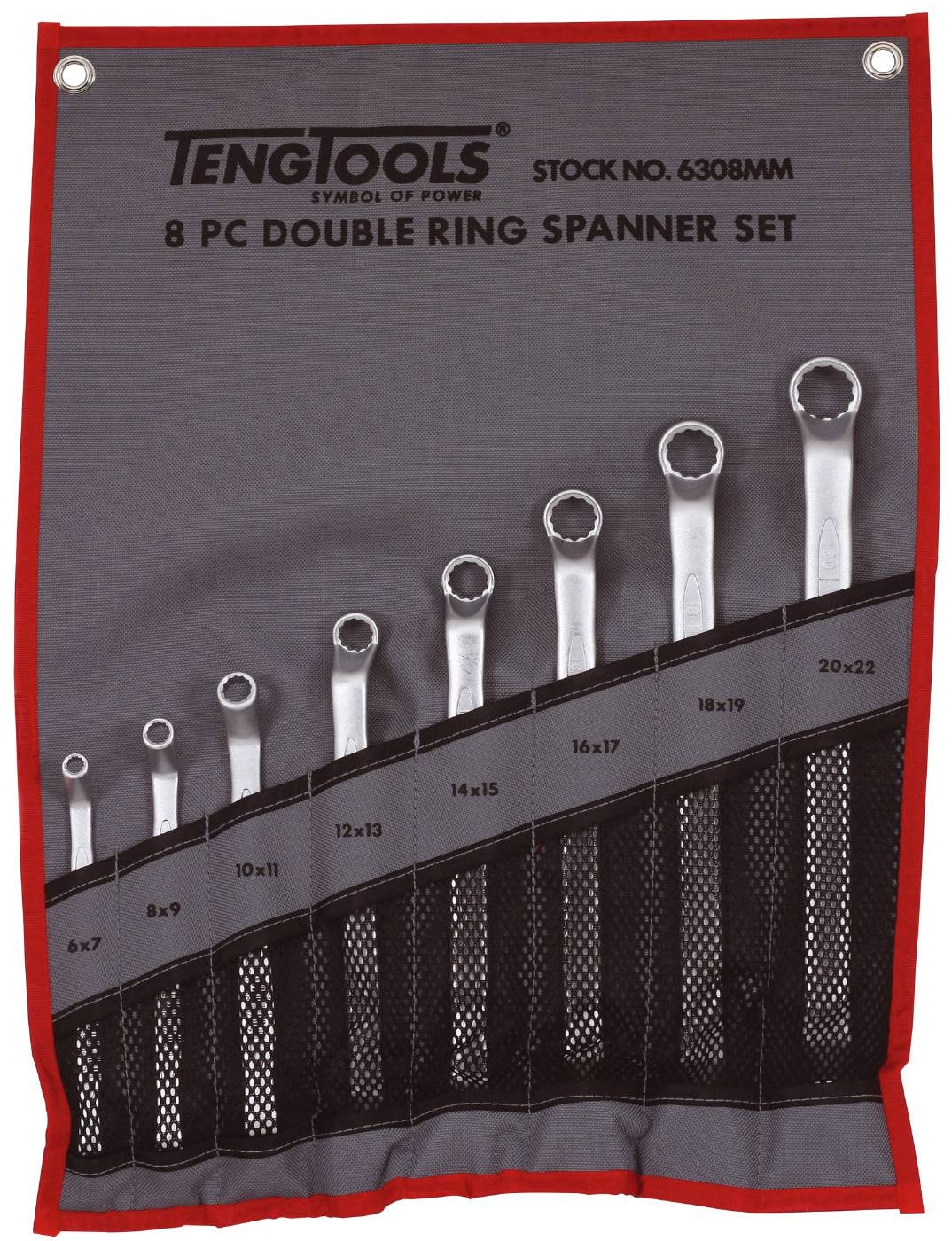 Teng Tools Ringnøgler i sæt 6308MM
