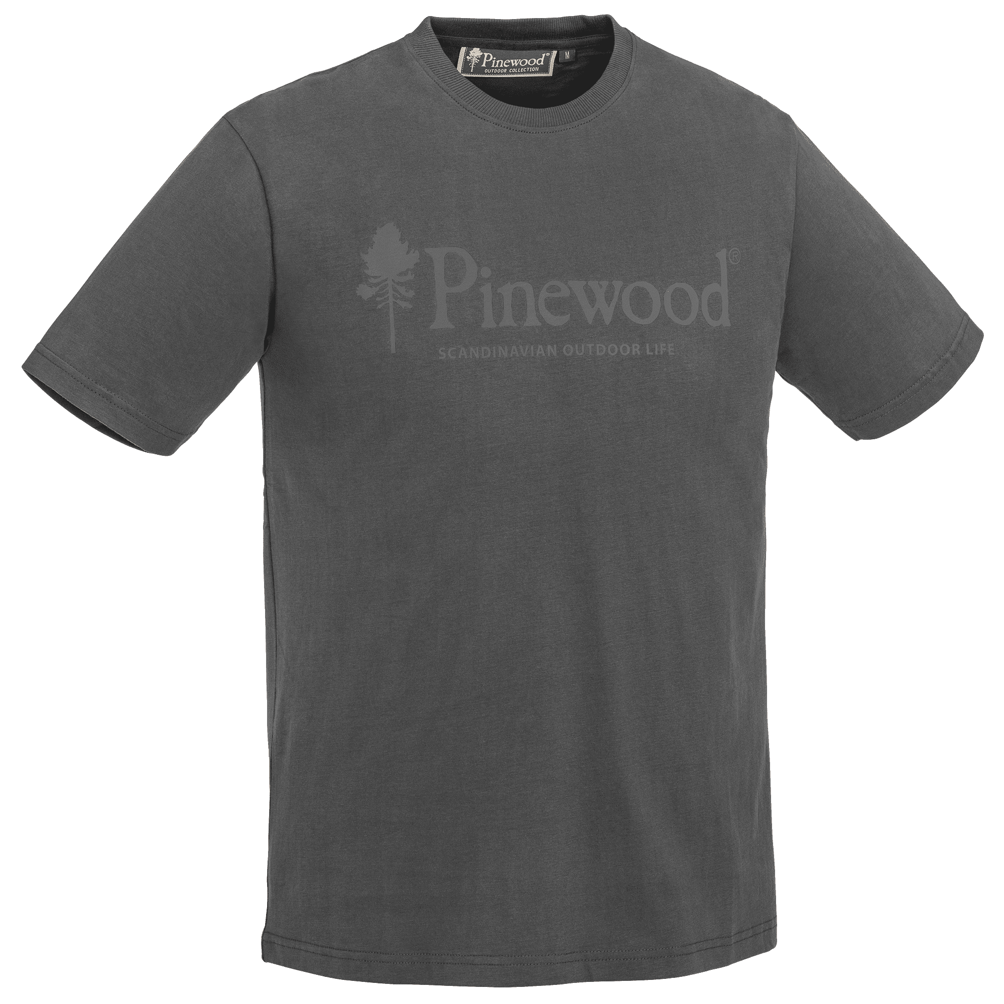 Pinewood Outdoor Life T-Shirt Herr Dark Anthracite