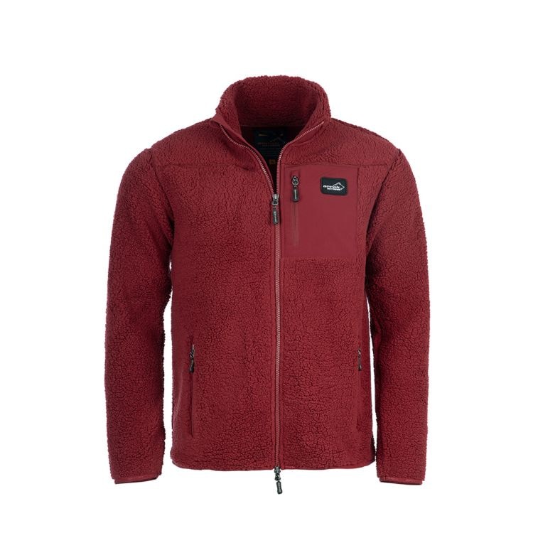 Arrak Sherpa Fleecejacket Men, Dk Red, XL -