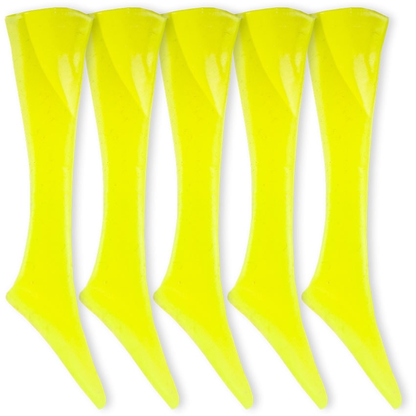 Headbanger Shad 11 cm Replacement Tails Chartreuse Yellow 5-pack