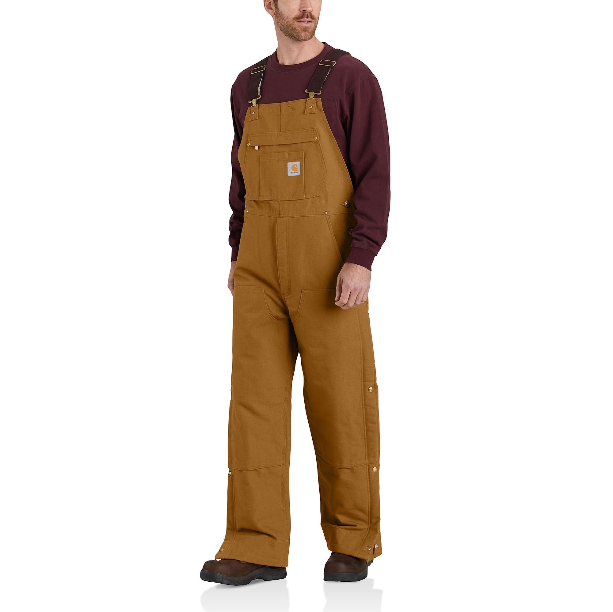 Carhartt Insulated Bib Overall Men's Carhartt® Brown